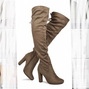 Tan Thigh High Boots